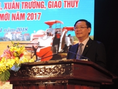 Công bố Quyết định công nhận 4 huyện của Nam Định đạt chuẩn NTM năm 2017 Công bố Quyết định công nhận 4 huyện của Nam Định đạt chuẩn NTM năm 2017