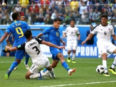 Brazil 2-0 Costa Rica: 6 phút bù giờ định đoạt trận đấu Brazil 2-0 Costa Rica: 6 phút bù giờ định đoạt trận đấu