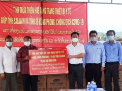 Thừa Thiên Huế: Hỗ trợ trang thiết bị y tế phòng, chống Covid- 19 cho 2 tỉnh Salavan và Sê Kông (Lào)