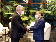 Chủ tịch Cuba chủ trì Lễ đón Chủ tịch nước Nguyễn Xuân Phúc
