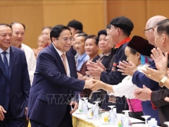 Thủ tướng Phạm Minh Chính gặp mặt già làng, trưởng bản, nghệ nhân và người có uy tín tiêu biểu