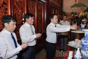 Phú Thọ: Các phường, xã trang nghiêm tổ chức dâng hương các Vua Hùng