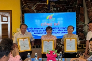 Hiệp hội Thanh long Bình Thuận: trao quyền sử dụng chỉ dẫn địa lý cho 3 đơn vị