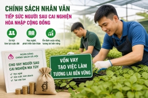 Hà Nội triển khai chính sách tín dụng hỗ trợ người sau cai nghiện tái hòa nhập cộng đồng