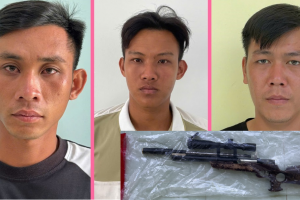 Đồng Tháp: Khởi tố 3 đối tượng tự chế, tàng trữ và sử dụng súng nén khí
