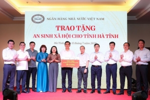 Ngân hàng Nhà nước hỗ trợ Hà Tĩnh 10 tỷ đồng để thực hiện an sinh xã hội