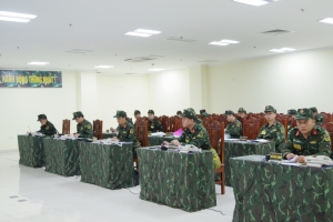 Bộ CHQS tỉnh Quảng Ninh hoàn thành diễn tập Chỉ huy - Cơ quan 1 bên, 1 cấp trên bản đồ