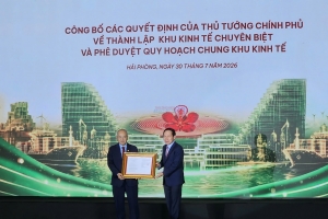 Công bố các Quyết định của Thủ tướng Chính phủ về thành lập Khu kinh tế chuyên biệt và phê duyệt quy hoạch chung khu kinh tế
