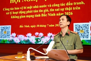 Bắc Ninh tập huấn công tác bảo vệ bí mật Nhà nước và đấu tranh với thông tin xấu độc trên không gian mạng