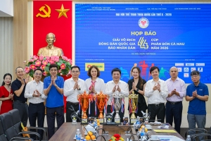 Sắp diễn ra Giải vô địch bóng bàn quốc gia Báo Nhân Dân lần thứ 44 tranh Cúp Phân bón Cà Mau năm 2026