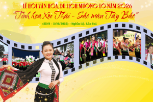 Lễ hội Văn hóa, Du lịch Mường Lò 2026: Tôn vinh tinh hoa Xòe Thái, quảng bá sắc màu Tây Bắc