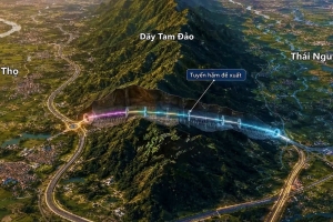 Thái Nguyên - Phú Thọ thống nhất đầu tư đường hầm Tam Đảo gần 5.800 tỷ đồng
