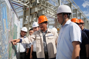 Chủ tịch UBND tỉnh Quảng Ngãi thăm, làm việc tại thép Hòa Phát Dung Quất