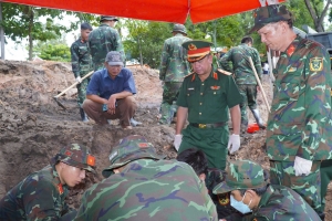 Tìm thấy thêm 10 bộ hài cốt liệt sĩ tại Công viên Lê Thị Riêng