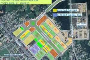 Quảng Trị: Đấu giá 36 thửa đất tại Khu đô thị Bắc Sông Hiếu giai đoạn 2