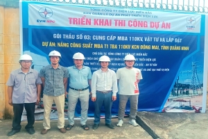 BA2 triển khai Dự án Nâng công suất Trạm biến áp 110kV KCN Đông Mai