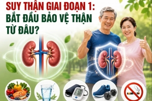 Suy thận giai đoạn 1: Bắt đầu bảo vệ thận từ đâu?