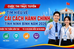 Ninh Bình tổ chức Cuộc thi trực tuyến tìm hiểu về cải cách hành chính năm 2026