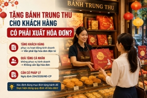 Hộ kinh doanh tặng bánh Trung thu cho khách hàng có phải xuất hóa đơn?