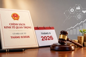 Loạt chính sách kinh tế quan trọng chính thức có hiệu lực từ tháng 9/2026
