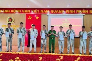 22 phạm nhân ở Nghệ An được giảm án dịp Quốc khánh 2/9