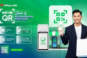 VPBank SME: Một mã MerchantQR, nhận thanh toán từ tài khoản, thẻ đến ví điện tử