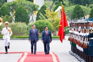 Tổng Bí thư, Chủ tịch nước Tô Lâm chủ trì Lễ đón chính thức Tổng thống Myanmar