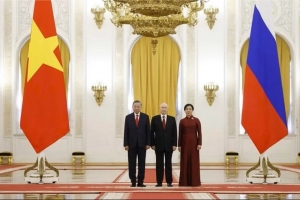 Tổng thống Nga Vladimir Putin chủ trì Lễ đón Tổng Bí thư, Chủ tịch nước Tô Lâm và Phu nhân