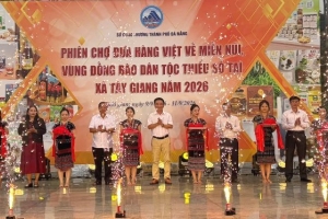 Đà Nẵng: Khai mạc Phiên chợ đưa hàng Việt về miền núi, vùng đồng bào dân tộc thiểu số