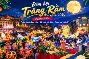 Sa Pa tổ chức “Đêm hội Trăng Rằm” với 18 mô hình đèn đậm sắc màu văn hóa