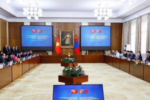 Chủ tịch Quốc hội Trần Thanh Mẫn hội đàm với Chủ tịch Quốc hội Mông Cổ Byambatsogt