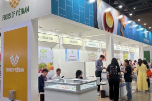 Gian hàng Việt Nam giới thiệu sản phẩm đặc trưng tại Seoul, Hàn Quốc