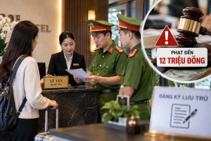 Từ 15/9, cơ sở lưu trú không thông báo lưu trú có thể bị phạt đến 12 triệu đồng