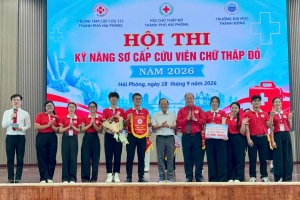 Hải Phòng: Hội thi kỹ năng Sơ cấp cứu viên Chữ thập đỏ góp phần nâng cao kỹ năng sơ cấp cứu ban đầu