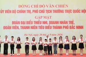 Phó Chủ tịch Thường trực Quốc hội Đỗ Văn Chiến gặp mặt tuổi trẻ, thiếu nhi Bắc Ninh tiêu biểu tại Hà Nội