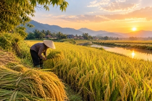 Giá lúa gạo hôm nay 23/9: Giá lúa tươi và gạo nguyên liệu tăng giảm trái chiều