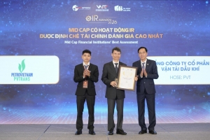 PVTrans được vinh danh tại IR Awards 2026, khẳng định thương hiệu doanh nghiệp minh bạch