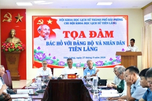 Toạ đàm “Toạ đàm Bác Hồ với Đảng bộ và Nhân dân Tiên Lãng” góp phần giáo dục truyền thống yêu nước