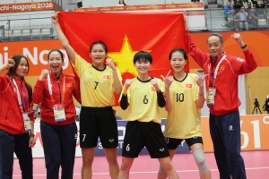 Cầu mây nữ Việt Nam giành HCV ASIAD sau 20 năm chờ đợi