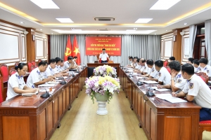 Kiểm tra công tác chống khai thác IUU tại Bộ Tư lệnh Vùng Cảnh sát biển 4