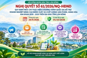 Lâm Đồng mở thêm nguồn lực giúp doanh nghiệp tăng năng suất, chất lượng
