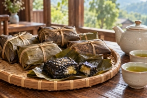Bánh gai Chiêm Hóa, vị ngọt thanh ẩn trong lớp vỏ đen óng