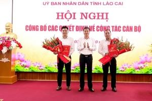 Bổ nhiệm 2 Phó Giám đốc Trung tâm Xúc tiến Đầu tư, Thương mại và Du lịch tỉnh Lào Cai