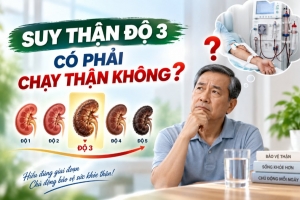 Suy thận độ 3 có phải chạy thận không?