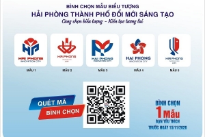 Hải Phòng lấy ý kiến công chúng lựa chọn biểu tượng thương hiệu “Thành phố Đổi mới sáng tạo”