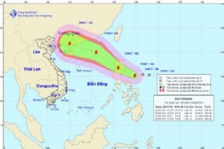 Lại xuất hiện bão gần Biển Đông có tên quốc tế Pakhar