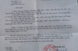 Trà Vinh: Nông dân tố thẩm phán bao che cho doanh nghiệp kinh doanh thức ăn kém chất lượng?