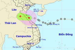 Ảnh hưởng áp thấp nhiệt đới, nhiều nơi mưa lớn