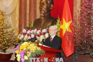 Tổng Bí thư chúc Tết lãnh đạo, nguyên lãnh đạo Đảng, Nhà nước