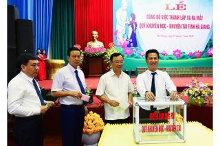 Công bố thành lập và ra mắt Quỹ Khuyến học – Khuyến tài tỉnh Hà Giang